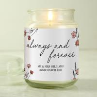 Personalised Always & Forever Large Scented Jar Candle Extra Image 2 Preview